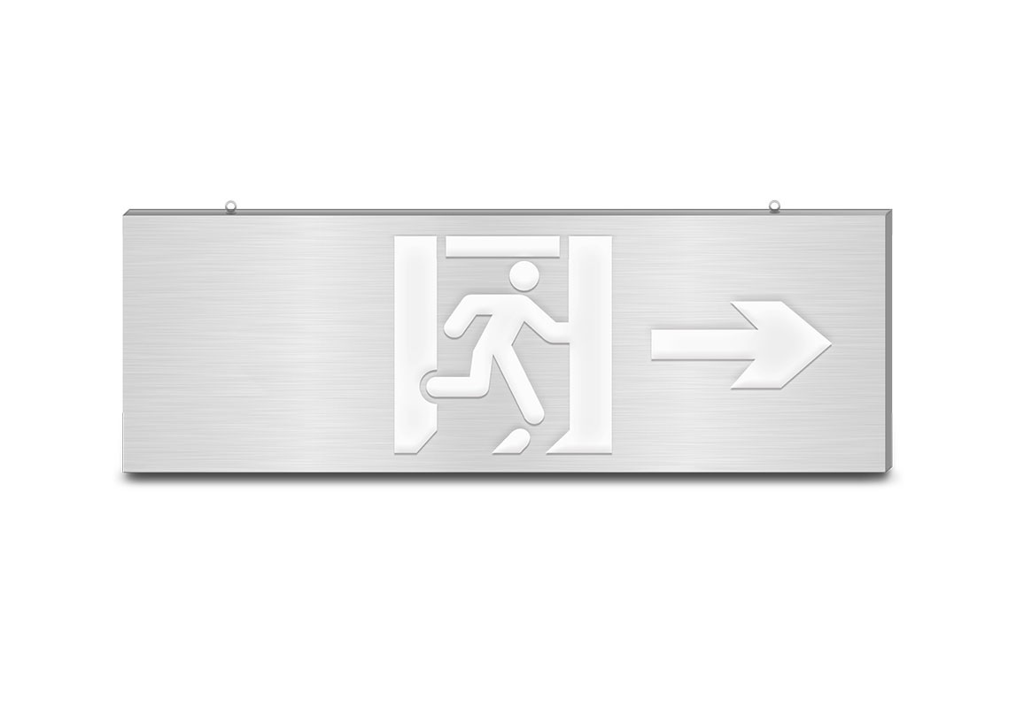 600大型款-雙面單向消防應急標志燈 | ZS-BLJC-2LR0E Ⅲ 3W-J854 | 吊掛